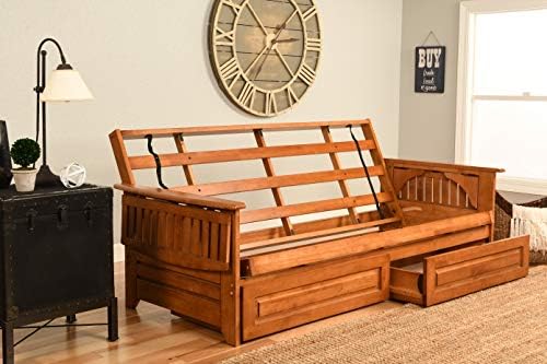 Kodiak Furniture Phoenix Futon, Full Size, Suede Gray