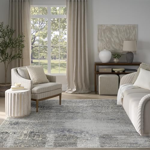 Nourison Home Concerto Dark Grey 7'10" x 9'10" Area Rug - E...
