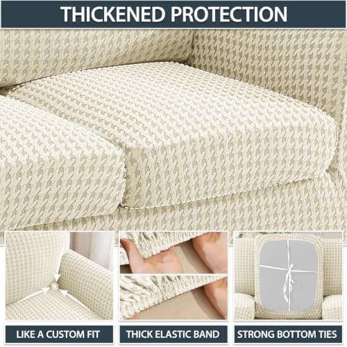 ZNSAYOTX 2 Piece Stretch Chair Slipcovers with Arms (34"-44") New-H...