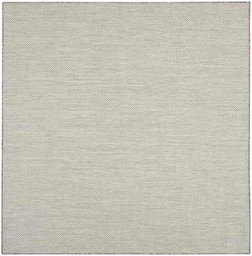 Nourison Home Courtyard 8' x Square Indoor/Outdoor Serged Edges Square Ar...