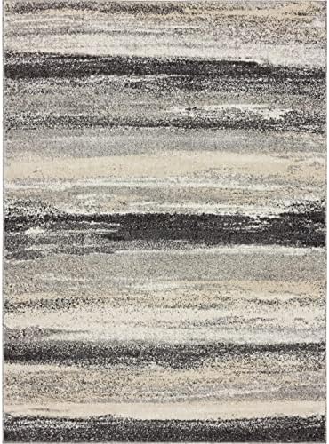 LUXE WEAVERS Modern Abstract Area Rug Gray 6x9