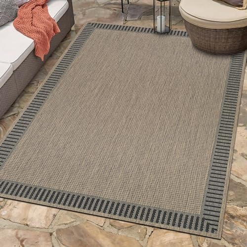 Couristan Recife Indoor Outdoor Rug - Wicker Stitch 2'3" x 7'10&...