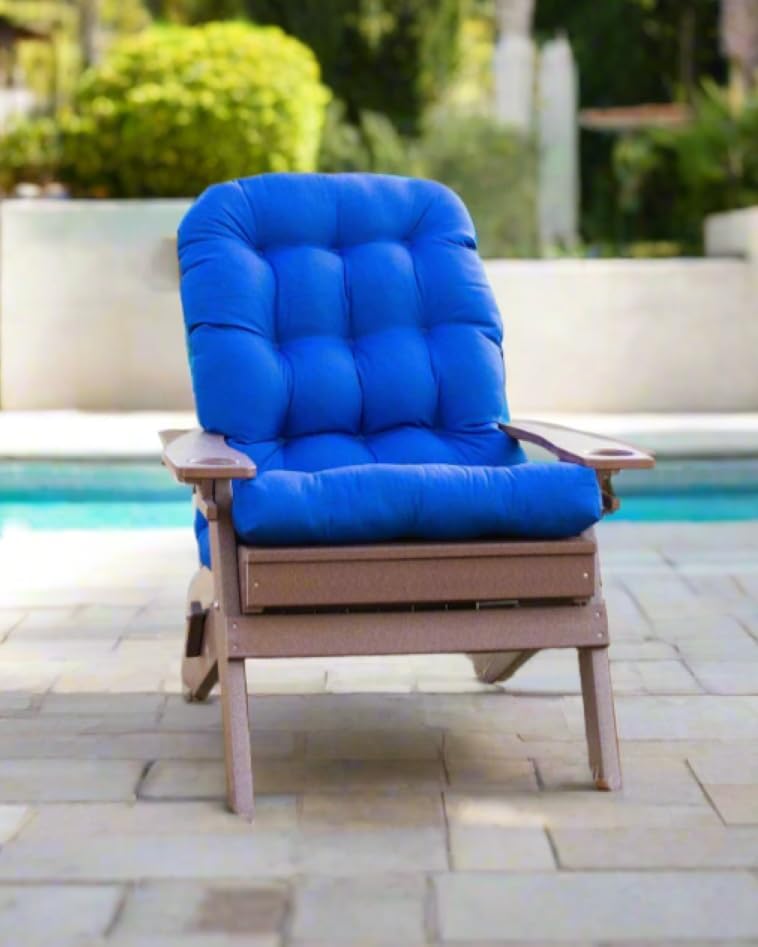 RSH DECOR: Sunbrella Tufted Adirondack Chair Cushion | 42.5” x 21” | Sunbrell...