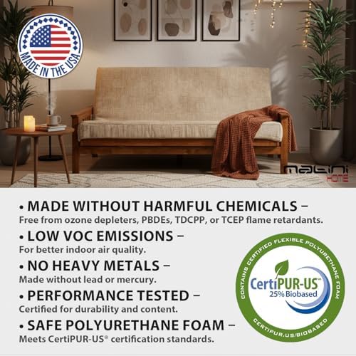 Matini Home Memory Foam Futon Mattress, Foldout Couch Futon Mattress - 54x80 ...