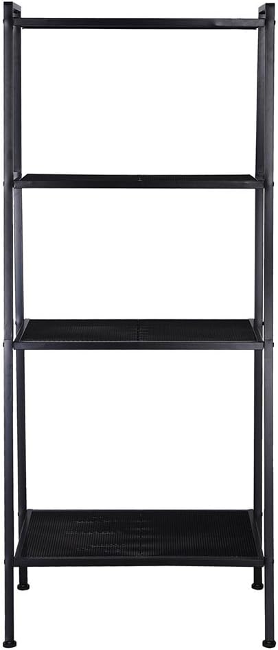 Yescom 4 Tier Metal Ladder Shelf Bookshelf Bookcase Leaning Storage Rack A Fr...
