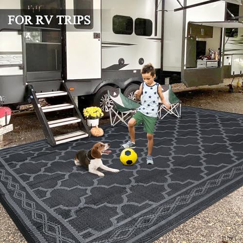 GarveeLife 10x20 Outdoor Rug Waterproof for Patio Decor, Foldable Reversible ...