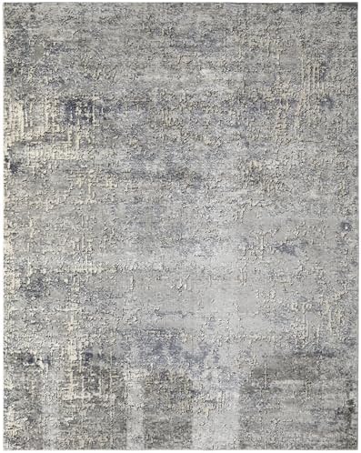 Nourison Home Concerto Dark Grey 7'10" x 9'10" Area Rug - E...