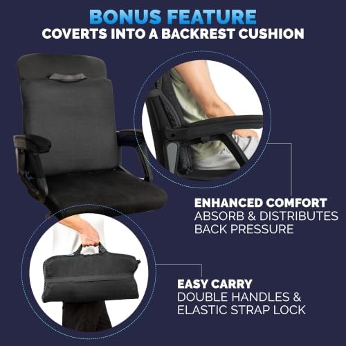 Gel Seat Cushions for Long Sitting- Extra Large & Ultra Thick(2 Inch) Ort...