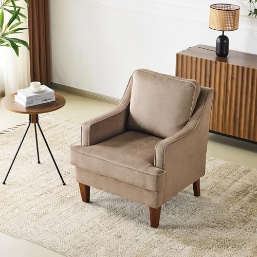 VINLI High Back Accent Chair Upholstered Armchair for Living Room, Entryway