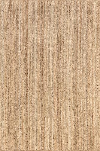 nuLOOM Rigo Natural Solid Flatweave Area Rug, Oval 4' x 6'