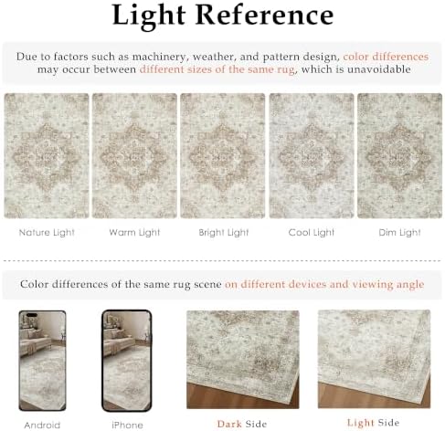 8x10 Beige Neutral Area Rug