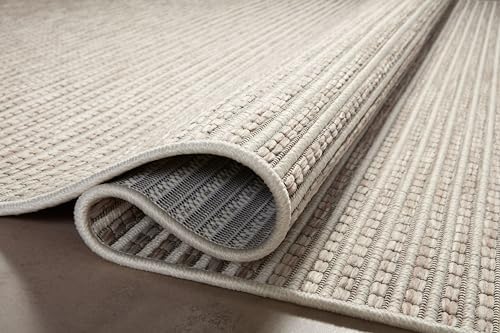 Loloi Amber Lewis Malibu Ivory/Dove 5'-1" x 7'-7" Area Rug