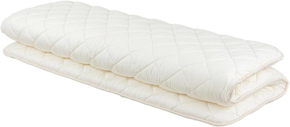 FULI Japanese Futon, King Size, White - Foldable Shikibuton Floor Bed