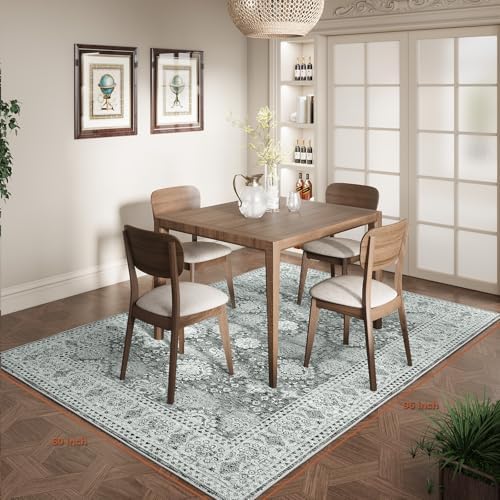 5x8 Area Rugs for Living Room, Foldable Soft Rugs for Under Table & Bedro...