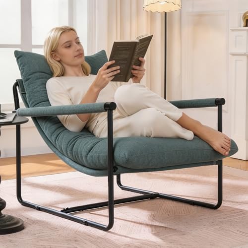 Accent Chair, Comfy Living Room Chair with Soft Cushion, Upholstered Armchair...