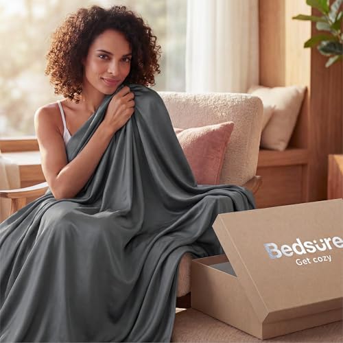 Bedsure Lightweight Cold Blanket for Summer, Bed Cooling Blanket Queen Size f...