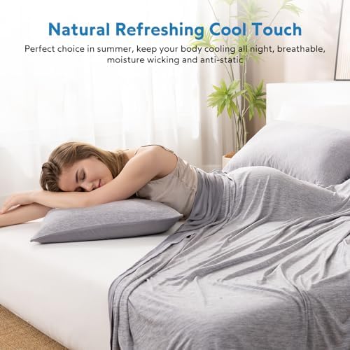 HOMFINE Cooling Blanket for Hot Sleepers Twin Size, Grey 60"x80"