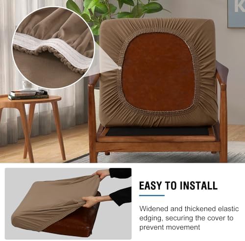 H.VERSAILTEX Fleece Chair Cover Stretch Cushion Covers for Couches and Sofas ...