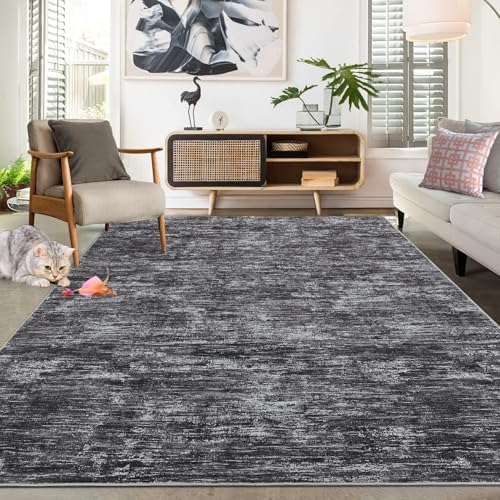 RUGSREAL Washable Rug 10x13 for Living Room Modern Abstract Area Rug Non-Slip...