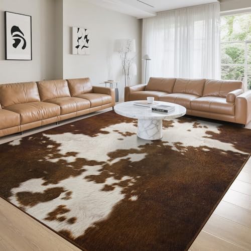 Foxmas 4x6 Cow Print Washable Rug