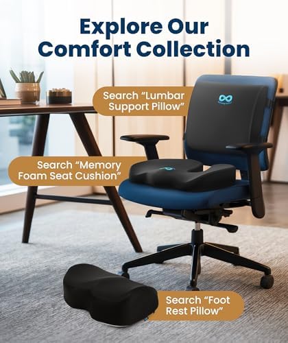 Everlasting Comfort Doctor Recommended Memory Foam Seat Cushion for Office Ch...