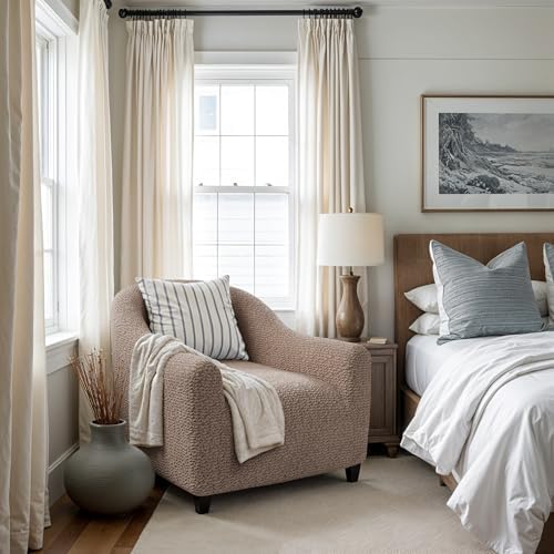 PAULATO BY GA.I.CO. Stretch Barrel Armchair Slipcover 1-Piece – Bi-Elastic Cl...