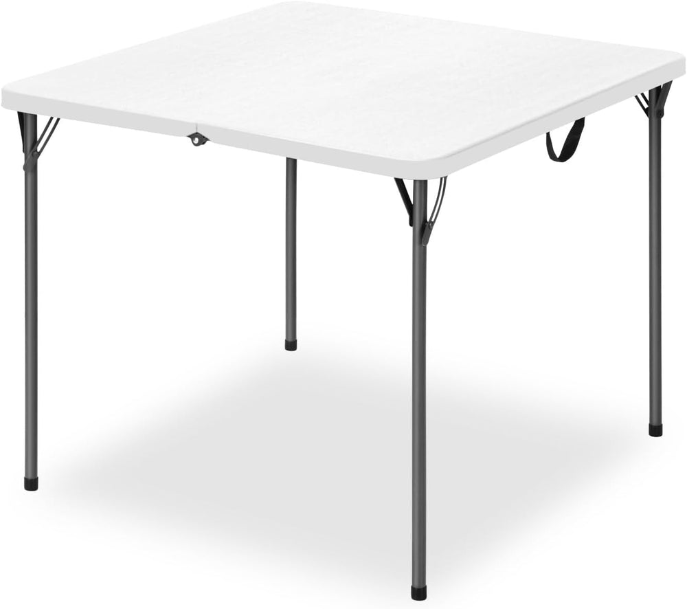 34" Square Folding Table for 4 Person, 330lbs Weight Capacity Foldable T...