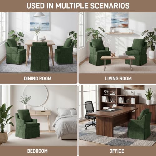 UVV Upholstered Dining Chairs Set of 2, Modern Kitchen Chair Dining Room Chai...
