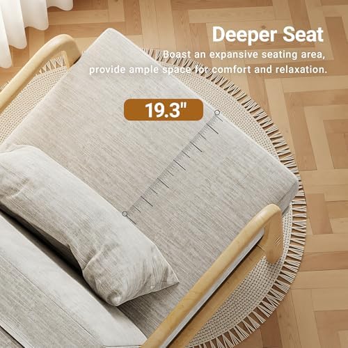 Claiks Mid-Century Modern Accent Chair, Living Room Armchair with Solid Wood ...