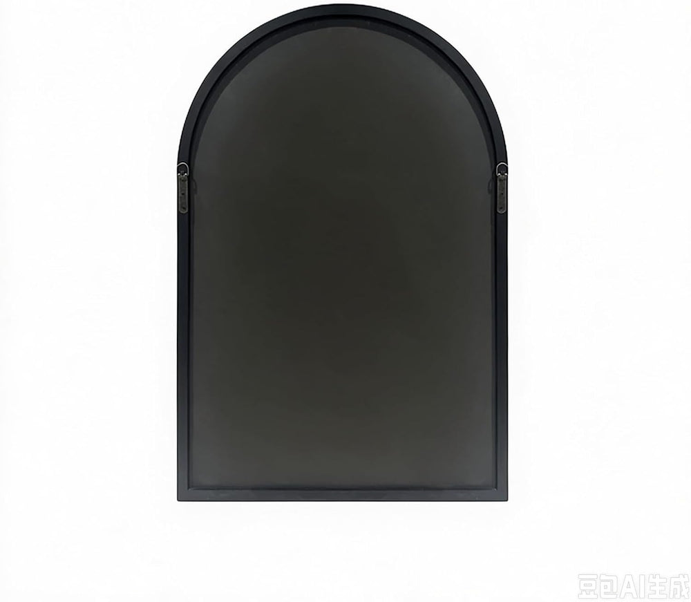 WAMIRRO Ornate Gold Mirror,Arched Black Morden Luxury Living Room Decorative ...