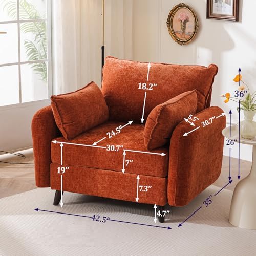 Rexulqo Oversized Accent Chair with All Seats Storage,Comfy Living Room Chair...