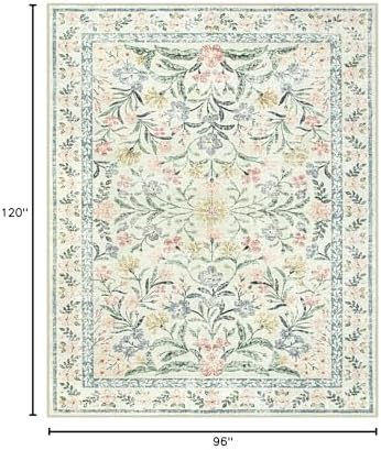 Lahome Boho Rugs for Living Room, Washable Large 8x10 Area Rugs for Bedroom