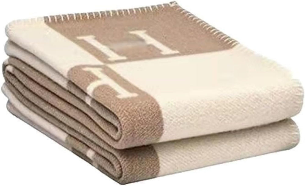 Fcteap h Blanket Soft Throw Blanket Faux Fleece Wool Plaid Warm Shawl Thick K...