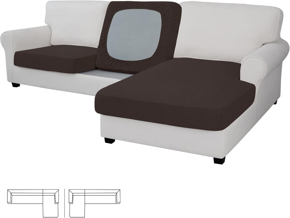 Easy-Going Stretch 3 Pieces Couch Cushion Covers