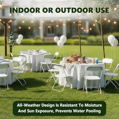Folding Chairs 10 Pack, Outdoor Folding Chairs for Outside Indoor, Portable 3...