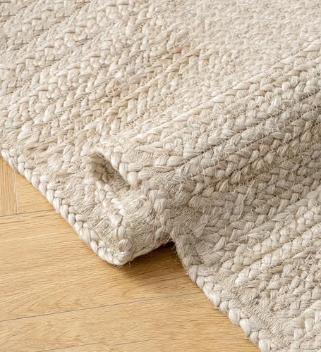 Shatex Jute Rug 6x9ft, Large Chunky Farmhouse Area Rug, Handcrafted Braided R...