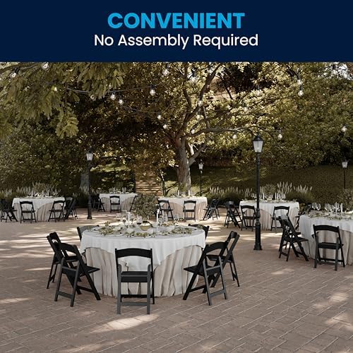 Flash Furniture Hercules Series Folding Chairs for Weddings and Formal Events...
