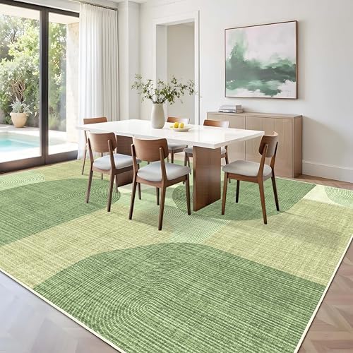 Large Area Rugs 8x10 for Living Room Mid Century Modern Washable