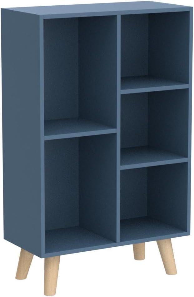 IOTXY Wooden Open Shelf Bookcase - 3-Tier Floor Standing Display Cabinet Rack...