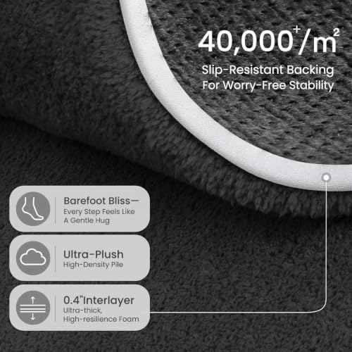 Sour Lemon Area Rugs 9x12 for Living Room Bedroom, Large Carpet Black Rug