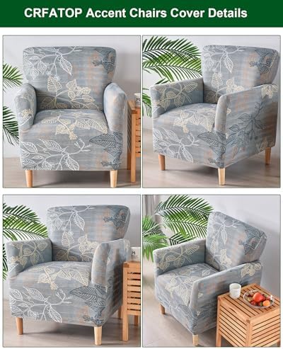 CRFATOP Accent Chair Cover, Stretch Armchair Slipcover for Living Room,17