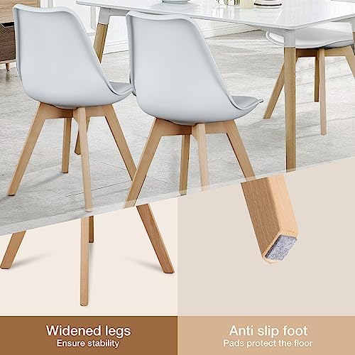 OLIXIS Dining Chairs Set of 4, PU Leather Accent Chairs for Living Room