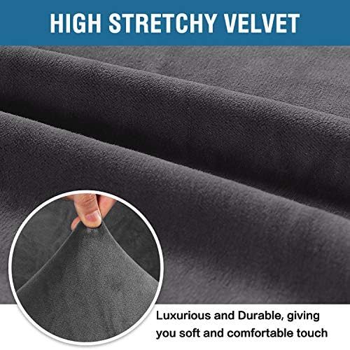 H.VERSAILTEX Stretch Velvet Sofa Covers for 3 Cushion Couch Covers Sofa Slipc...