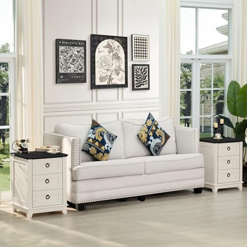 Joaxswe Farmhouse 3-Piece Bedroom Dresser Set, White
