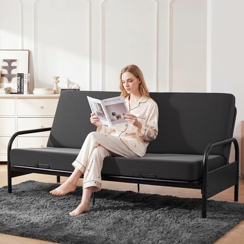 MABOZOO 6 Inch Full Size Futon Mattress, Foldable Futons Sofa Couch Bed Foam ...