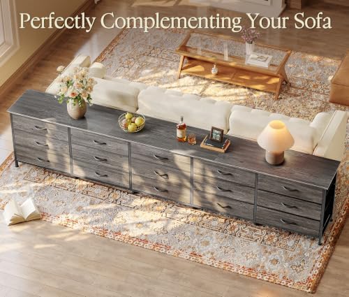 Huuger 94.5 Inch Extra Long Dresser for Bedroom, Large Dresser for Closet