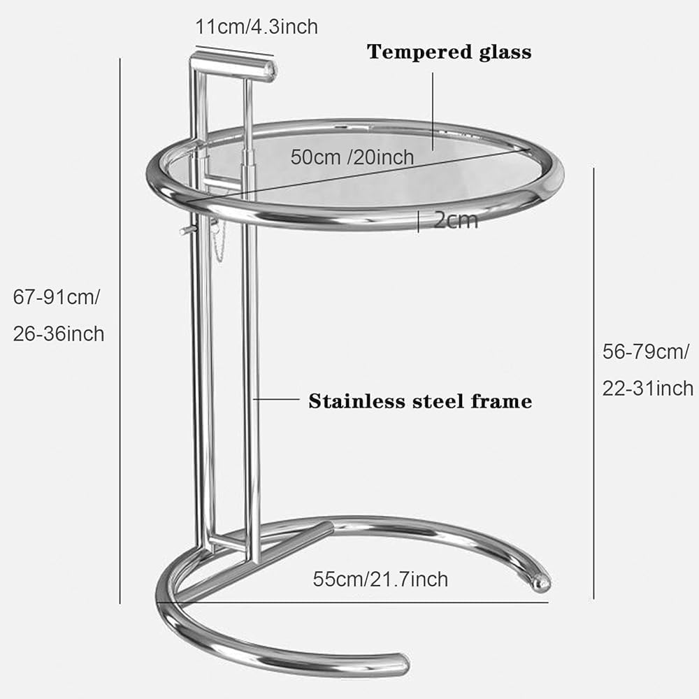 Stylish C-Shaped Sofa Side Table: The Perfect Blend of Function and Design(Co...