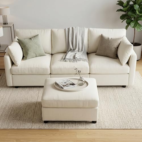 Iroomy Sectional Cloud Couch for Living Room, Spring Cushion Seating, L Shape...