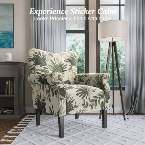 BELLEZE Modern Accent Chair, High Back Armchair, Upholstered Wingback Side Ch...