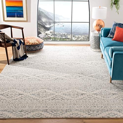 SAFAVIEH Tulum Area Rug 8x10, Large Ivory & Grey TUL272A
